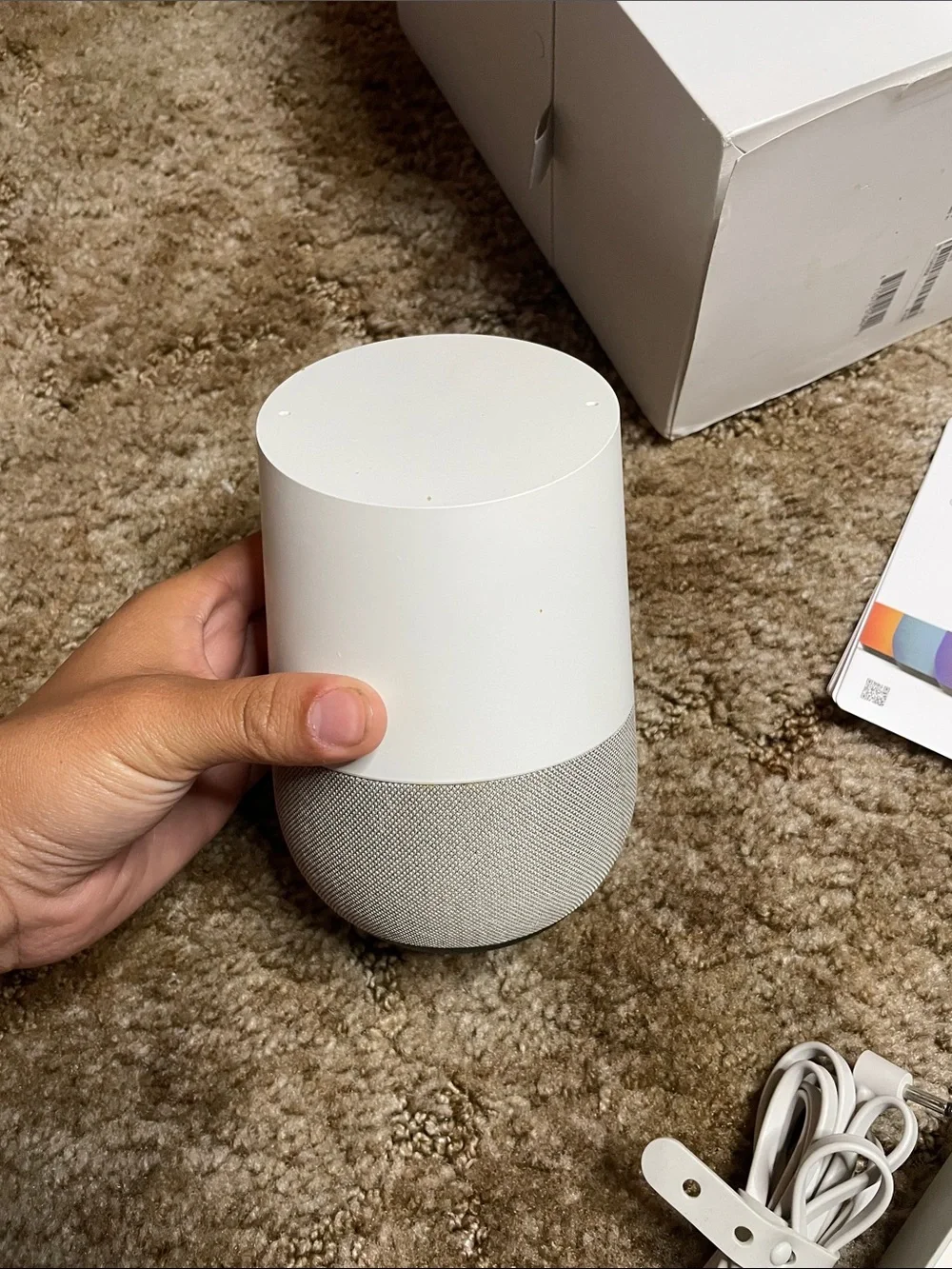 Google Home Smart Speaker 1st Gen Voice Assistant WiFi Bluetooth‎ White